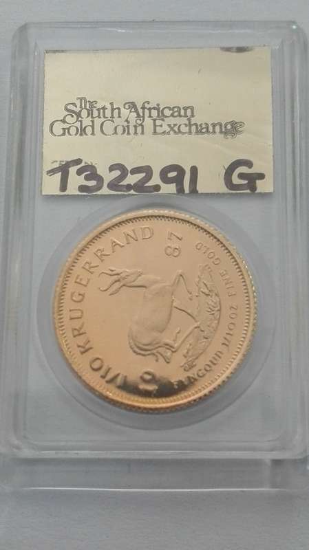 1987 PROOF ONE TENTH KRUGER RAND GRC minted beauty